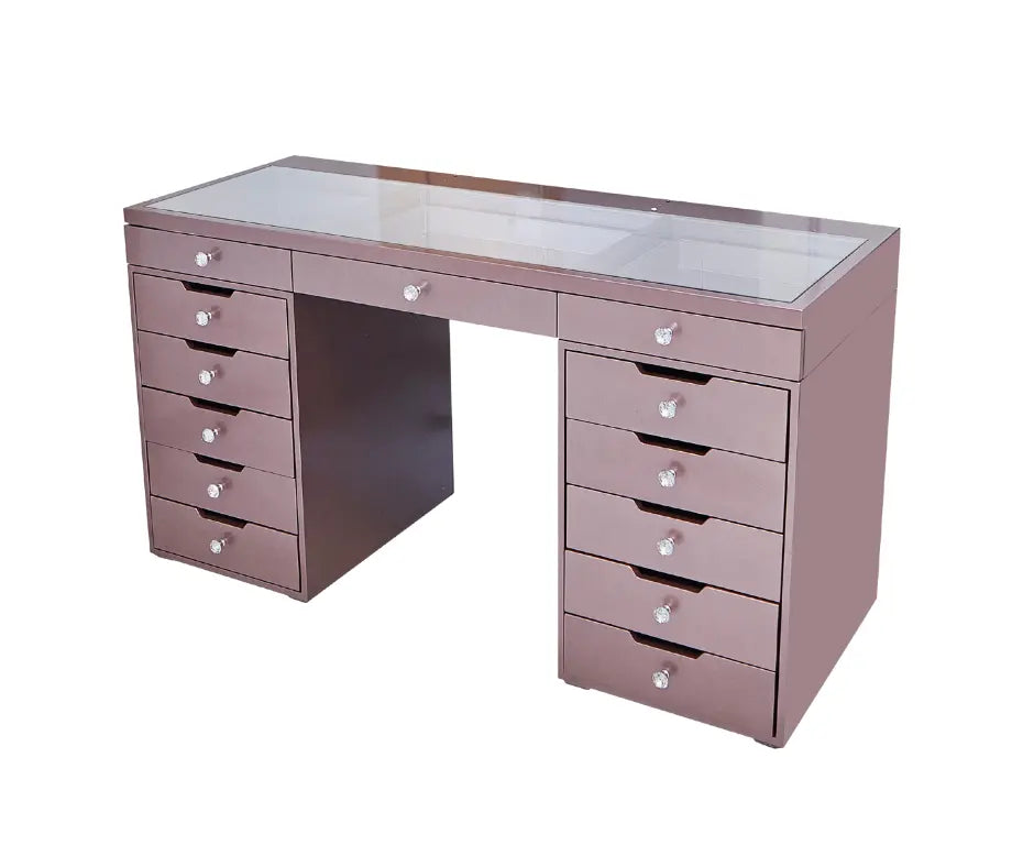 Beyonce “Pink Panther” * Hollywood Makeup Vanity Table Rose Gold finsh