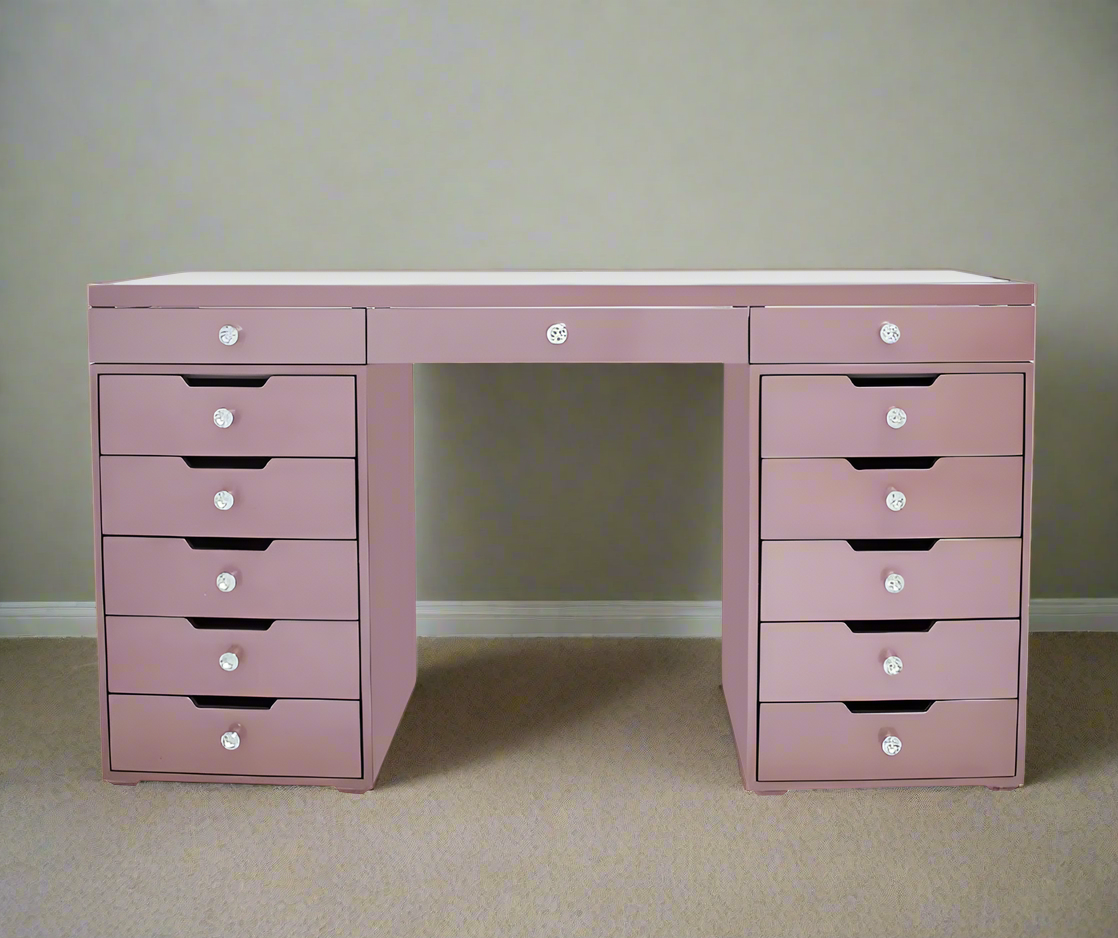 Beyonce “Pink Panther” * Hollywood Makeup Vanity Table Rose Gold finsh