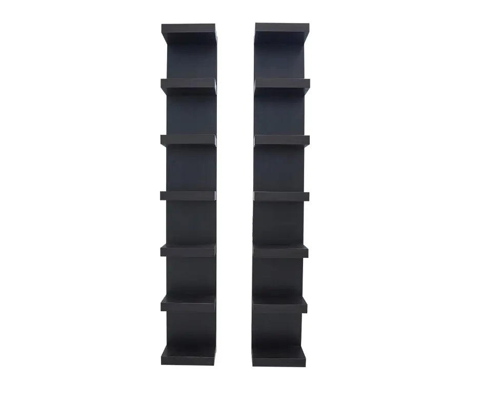 Black Floating Shelves - Crown Vanity impressions vanity