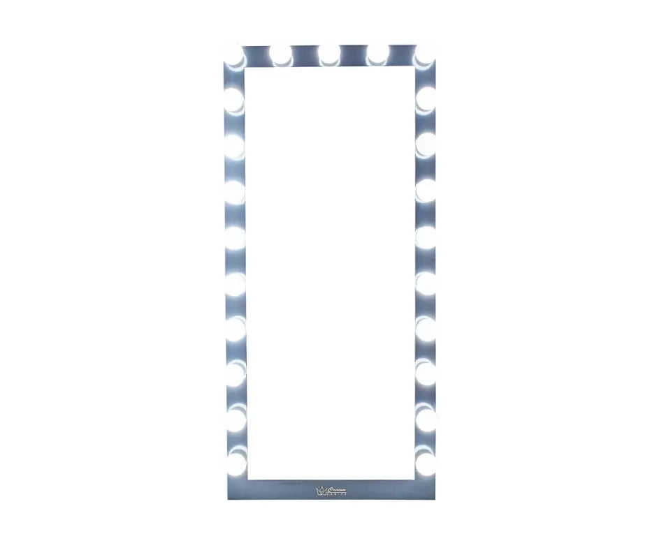 Crown Vanity Black Framed FullLength Hollywood Mirror CrownVanity