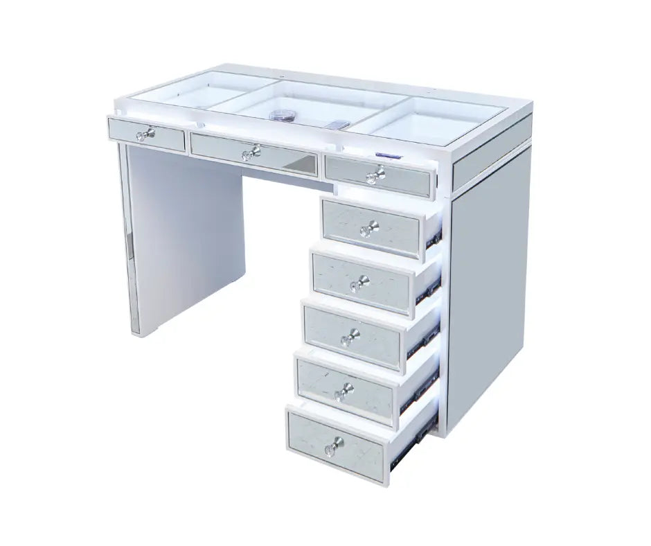 Kelly Table Vanity - White - Crown Vanity