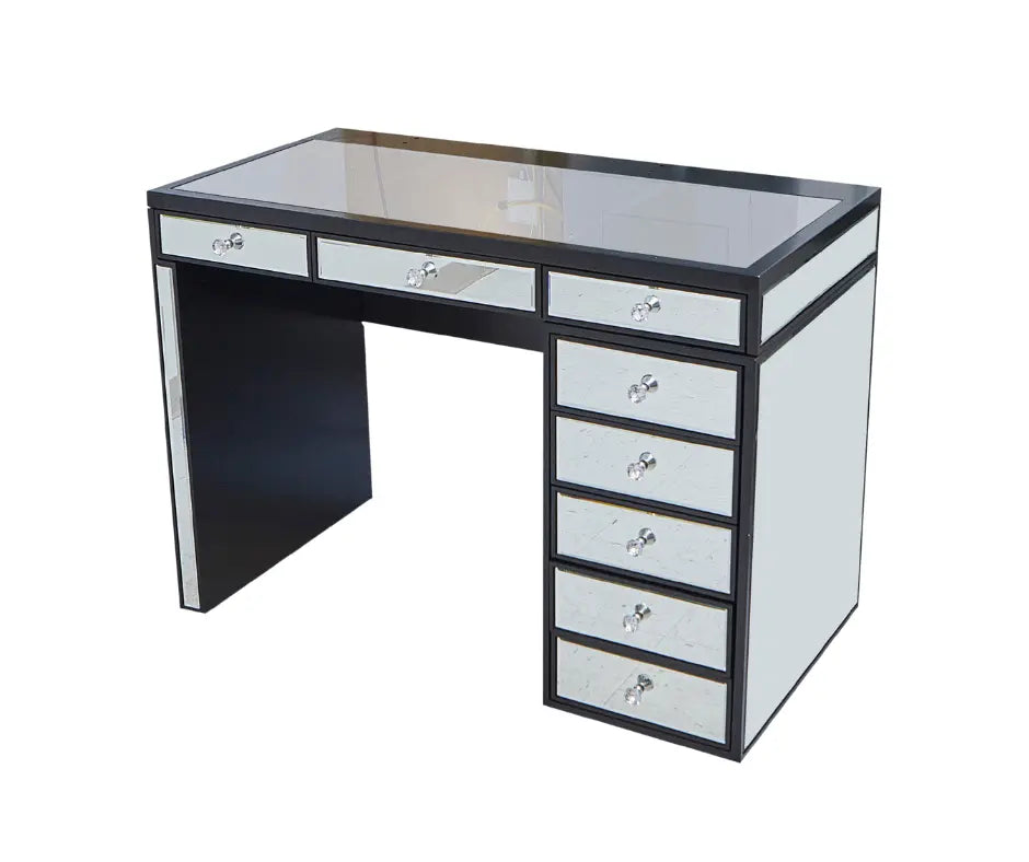 Olivia Hollywood Makeup Vanity Table Black – CrownVanity