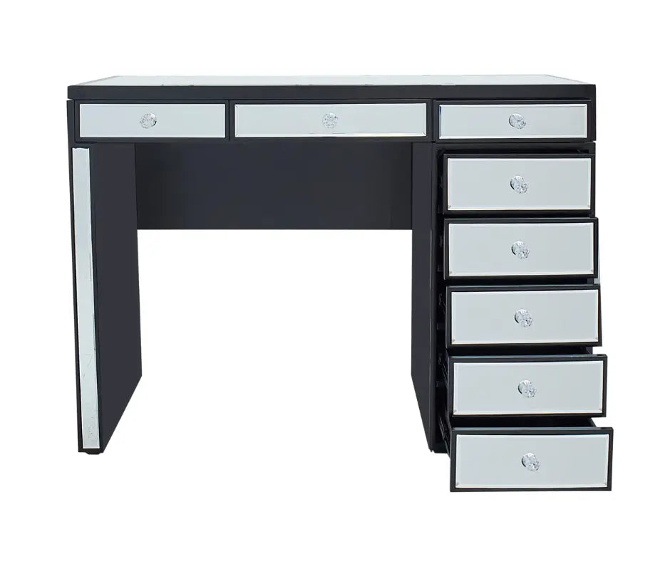 Olivia Hollywood Makeup Vanity Table Black – CrownVanity