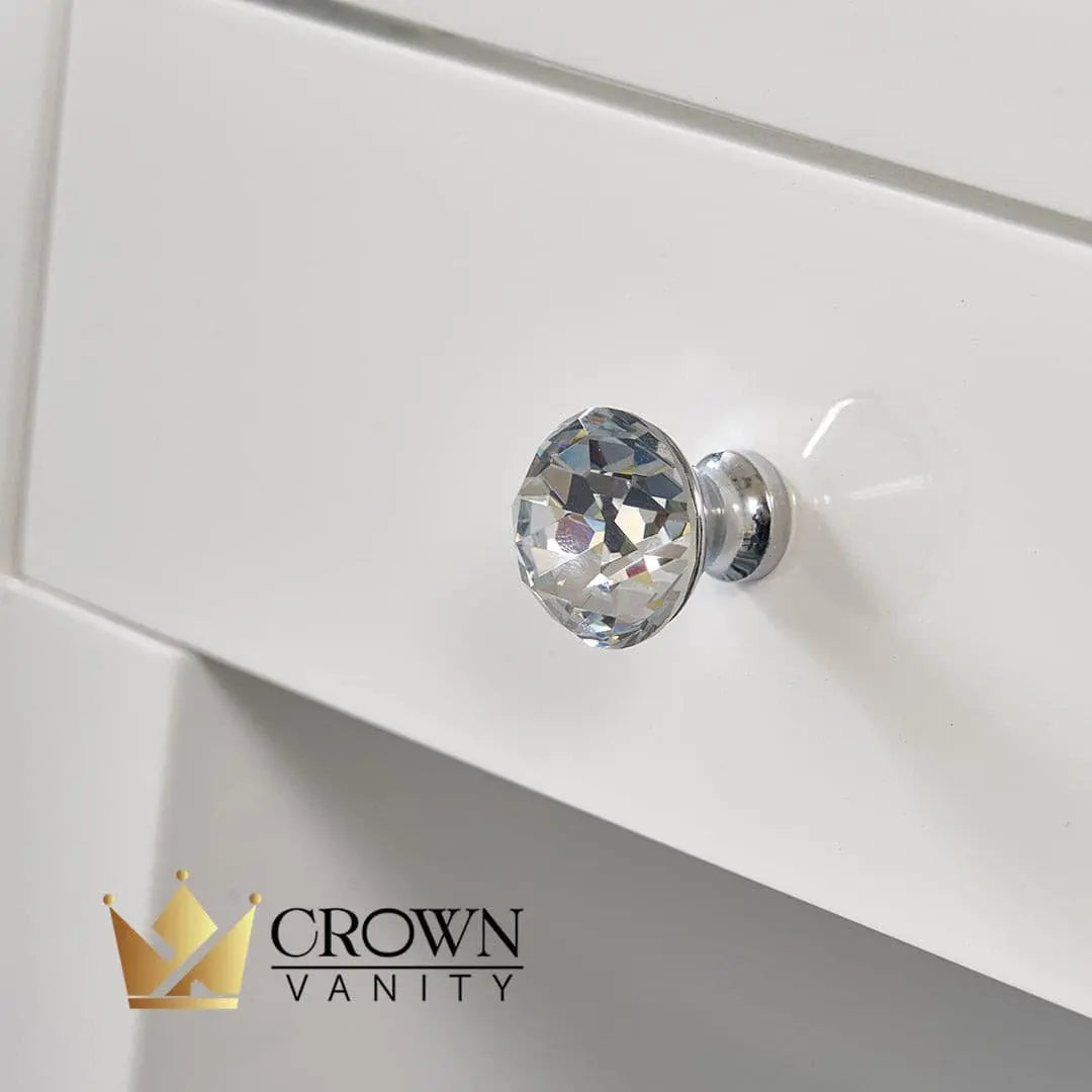 Selma Hollywood Makeup Vanity Station Mini - White - Crown Vanity