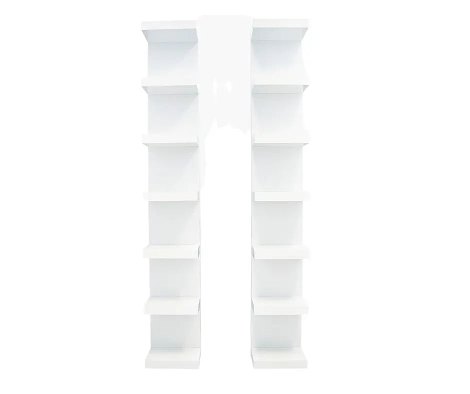 White Floating Shelves - Crown Vanity impressions vanity