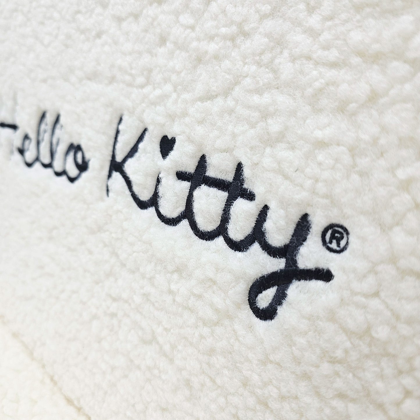 Hello Kitty® Kawaii Adjustable Swivel Vanity Chair - White Sherpa