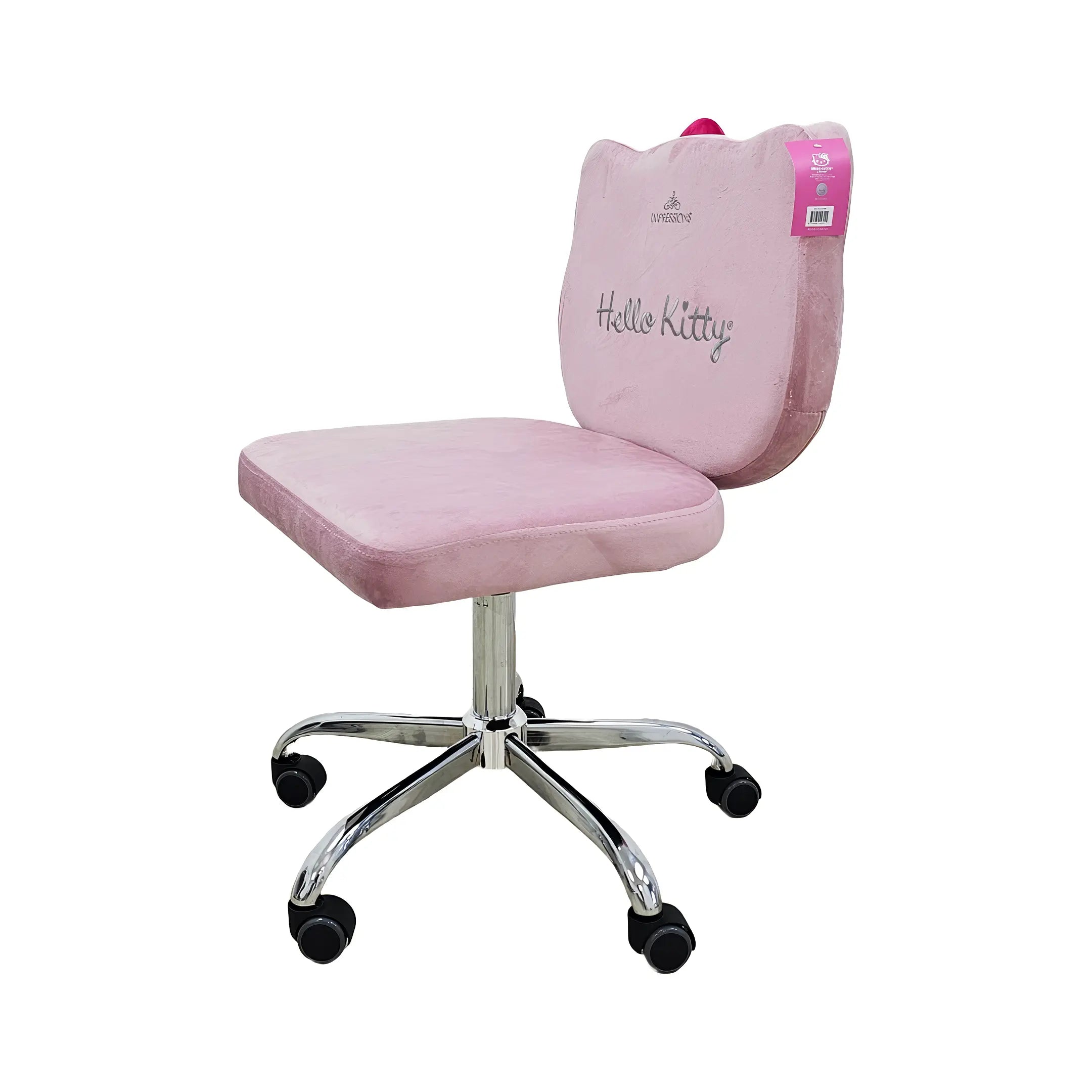 Hello Kitty® Kawaii Adjustable Swivel Vanity Chair - Pink Crown Vanity