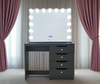 Melanie Bluetooth Hollywood Mirror Vanity Station - Negro