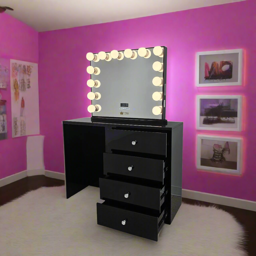 Melanie Hollywood Makeup Vanity Station