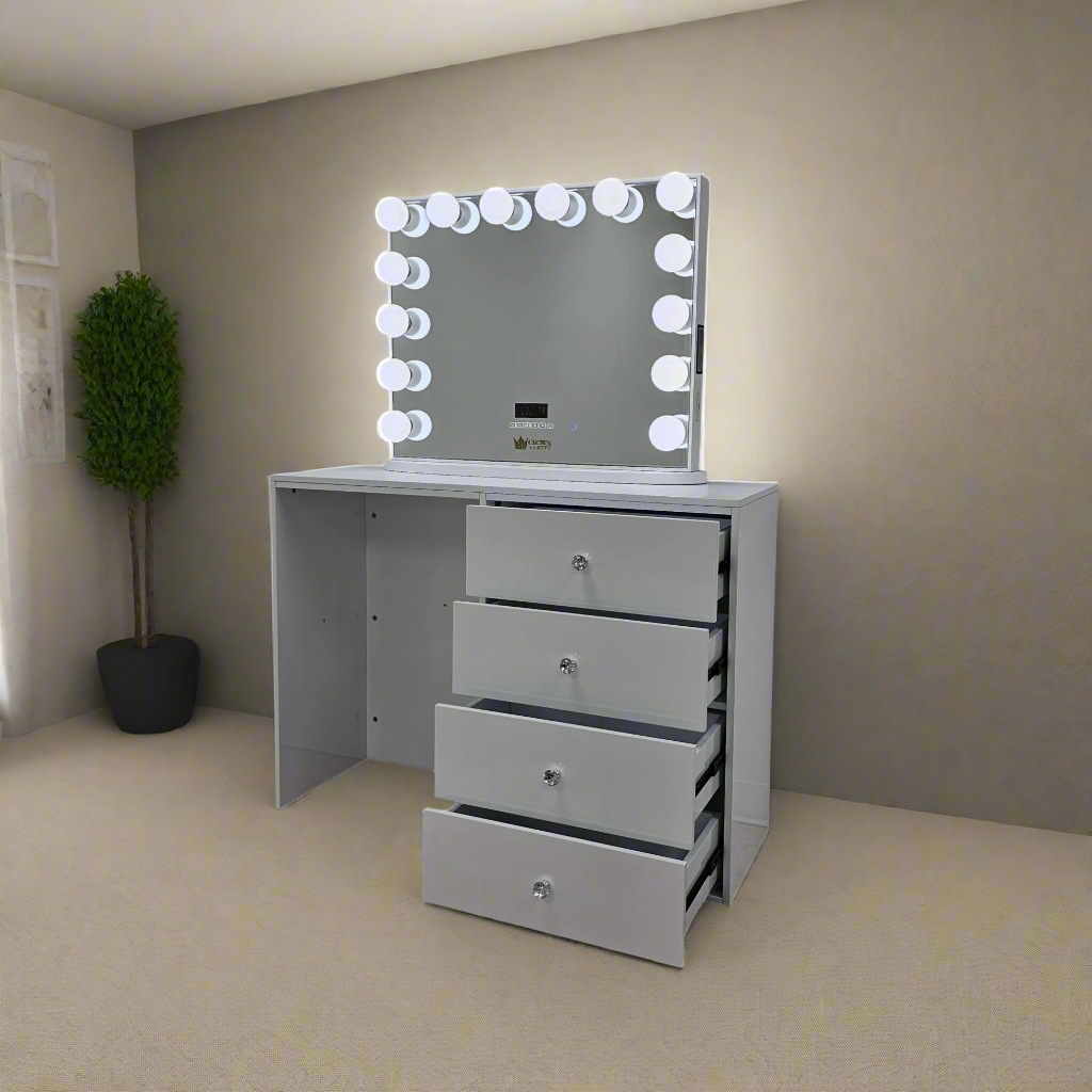 Melanie Hollywood Makeup Vanity Station