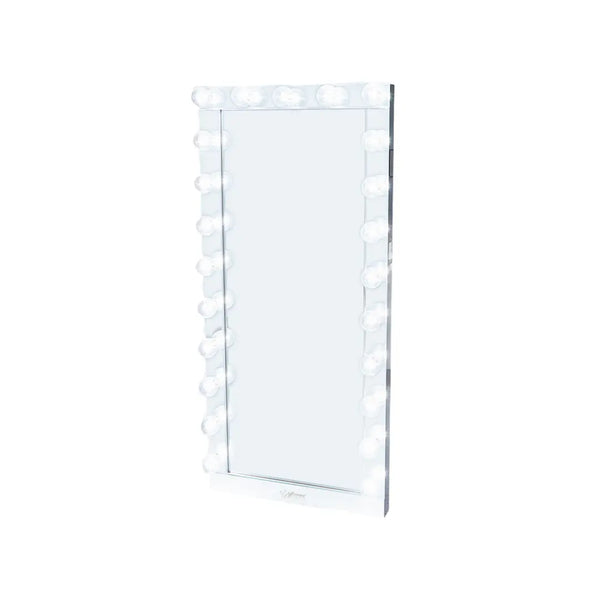 Crown Vanity Reflection Glass Frame Full Length Bluetooth Hollywood Mirror CrownVanity
