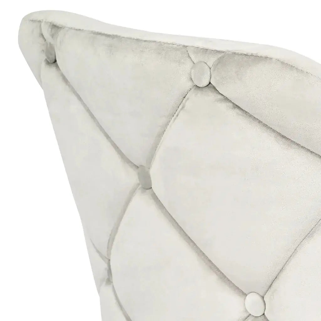 PEARL TUFTED VANITY CHAIR CrownVanity