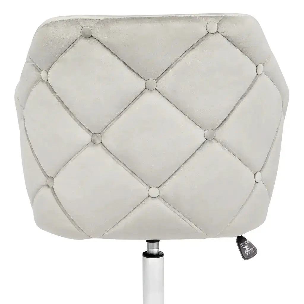 PEARL TUFTED VANITY CHAIR CrownVanity
