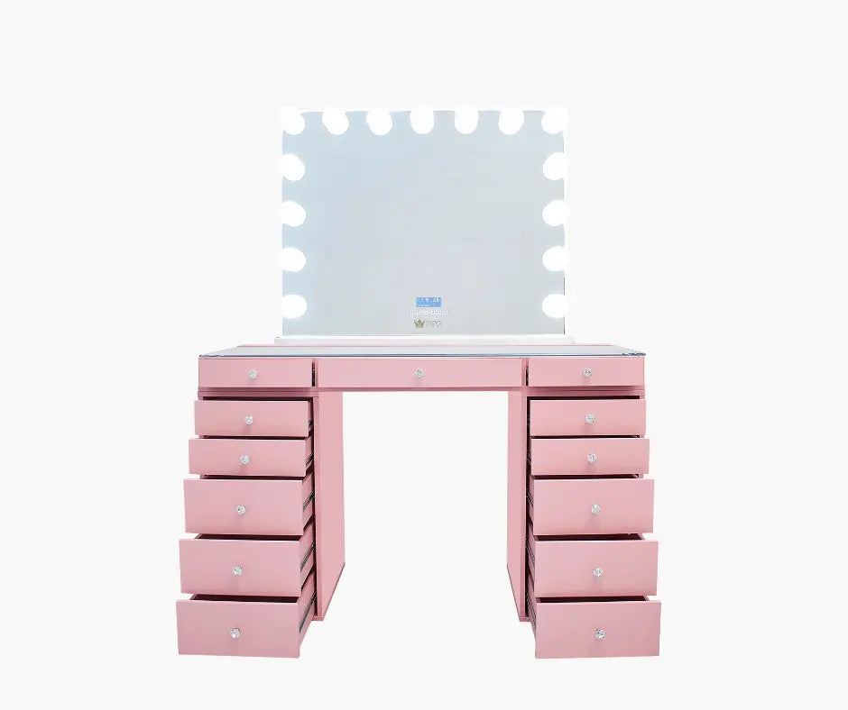 Slaystation 2.0 Hollywood Makeup Vanity Pink CrownVanity