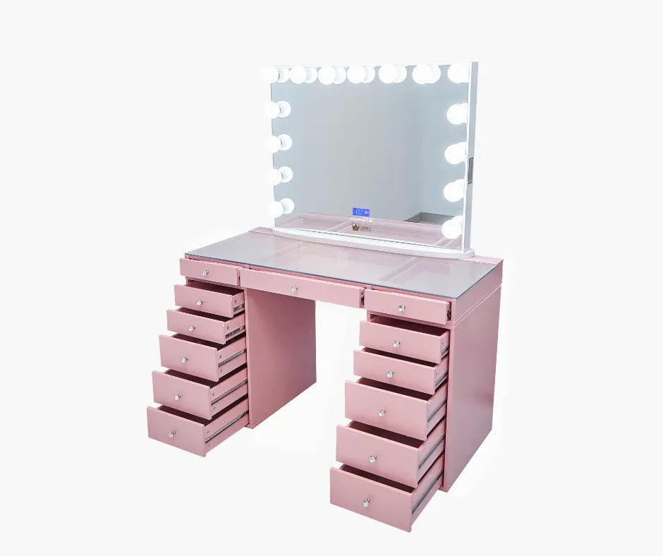 Slaystation 2.0 Hollywood Makeup Vanity Pink CrownVanity