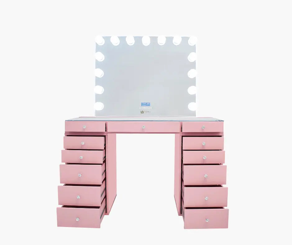 Slaystation 2.0 Hollywood Makeup Vanity Pink CrownVanity