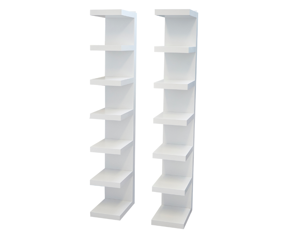 White Floating Shelves